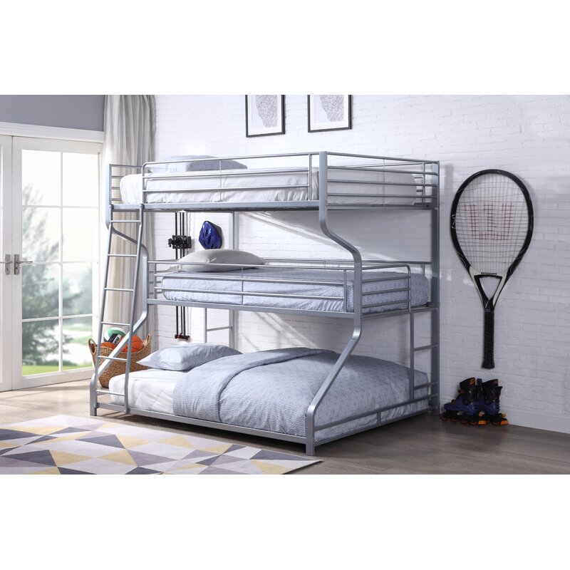 Isabelle And Max Katy Ii Twin Over Full Over Queen Triple Bunk Bed Wayfair